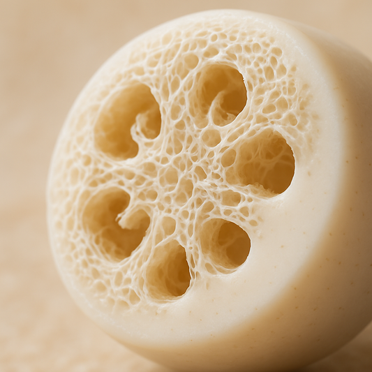 Lotus Buff Goat-Milk Loofah Soap Bar